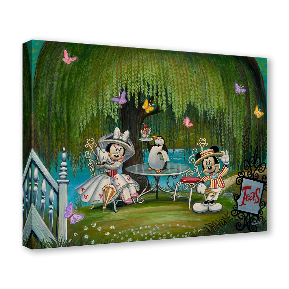 Mickey and Minnie Mouse ''Minnie Poppins'' Gallery Wrapped Canvas by Bob Doucette &ndash; Signed Limited Edition