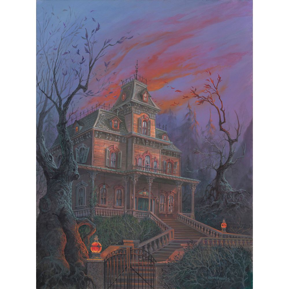 Phantom Manor ''Phantom Manor'' Gallery Wrapped Canvas by Michael Humphries &ndash; Disneyland Paris &ndash; Signed Limited Edition