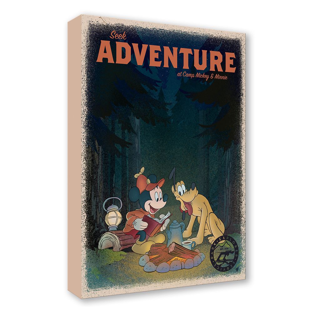 Mickey Mouse and Pluto ''Seek Adventure'' Gallery Wrapped Canvas by Bret Iwan &ndash; Signed Limited Edition