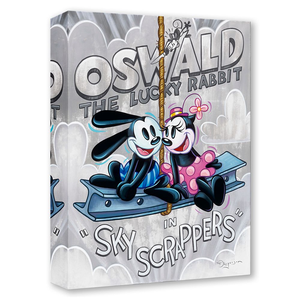 Oswald the Lucky Rabbit ''Sky Scrappers'' Gallery Wrapped Canvas by Tim Rogerson &ndash; Limited Edition