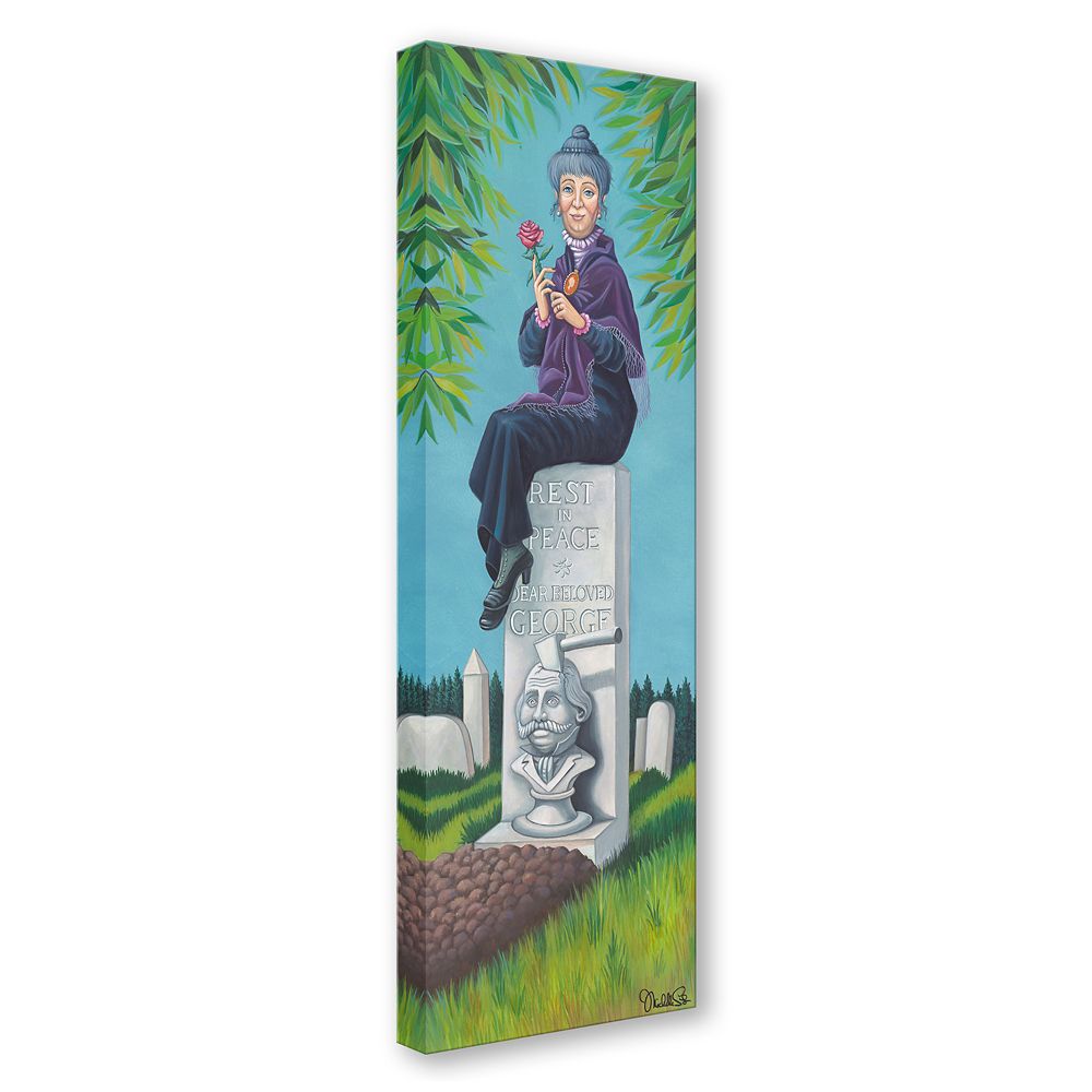 The Haunted Mansion ''Stretching Portrait: The Black Widow'' Gallery Wrapped Canvas by Michelle St.Laurent &ndash; Signed Limited Edition