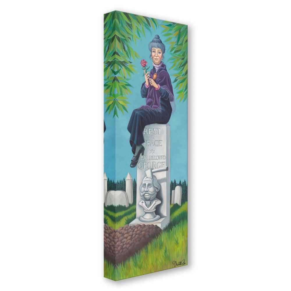 The Haunted Mansion ''Stretching Portrait: The Black Widow'' Gallery Wrapped Canvas by Michelle St.Laurent &ndash; Limited Edition