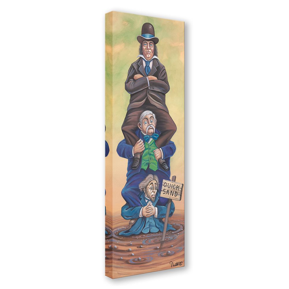 The Haunted Mansion ''Stretching Portrait: The Quicksand Men'' Gallery Wrapped Canvas by Michelle St.Laurent &ndash; Signed Limited Edition