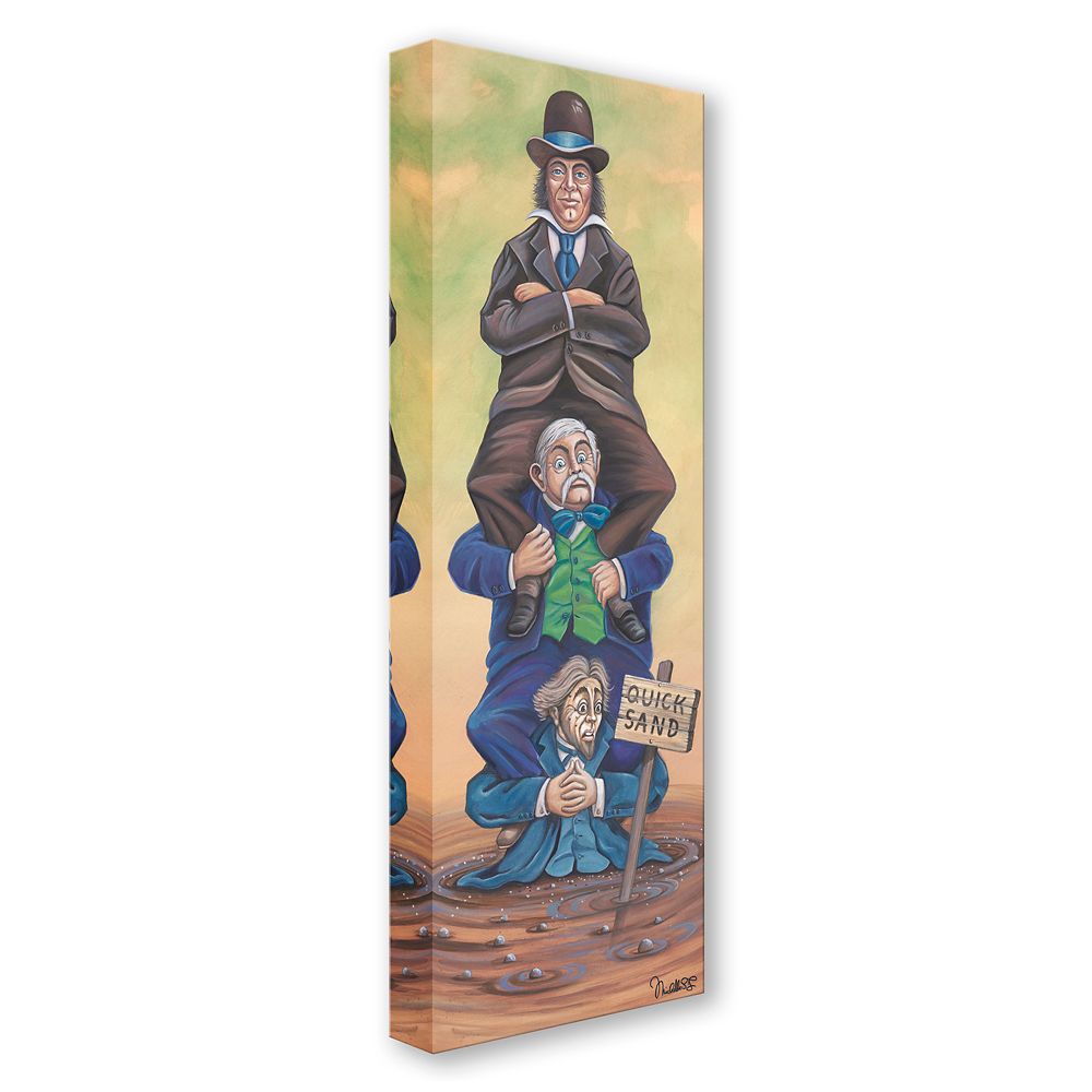 The Haunted Mansion ''Stretching Portrait: The Quicksand Men'' Gallery Wrapped Canvas by Michelle St.Laurent &ndash; Limited Edition