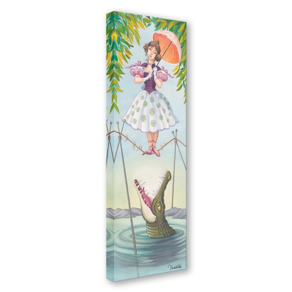 The Haunted Mansion ''Stretching Portrait: The Tightrope Walker'' Gallery Wrapped Canvas by Michelle St.Laurent &ndash; Signed Limited Edition
