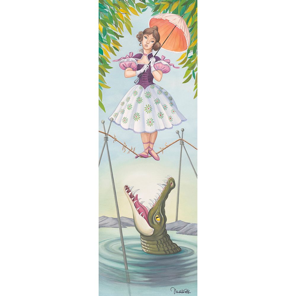 The Haunted Mansion ''Stretching Portrait: The Tightrope Walker'' Gallery Wrapped Canvas by Michelle St.Laurent &ndash; Limited Edition