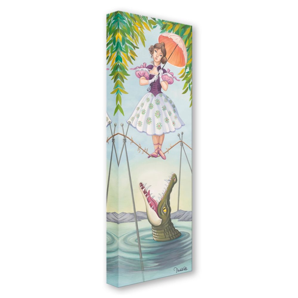 The Haunted Mansion ''Stretching Portrait: The Tightrope Walker'' Gallery Wrapped Canvas by Michelle St.Laurent &ndash; Limited Edition