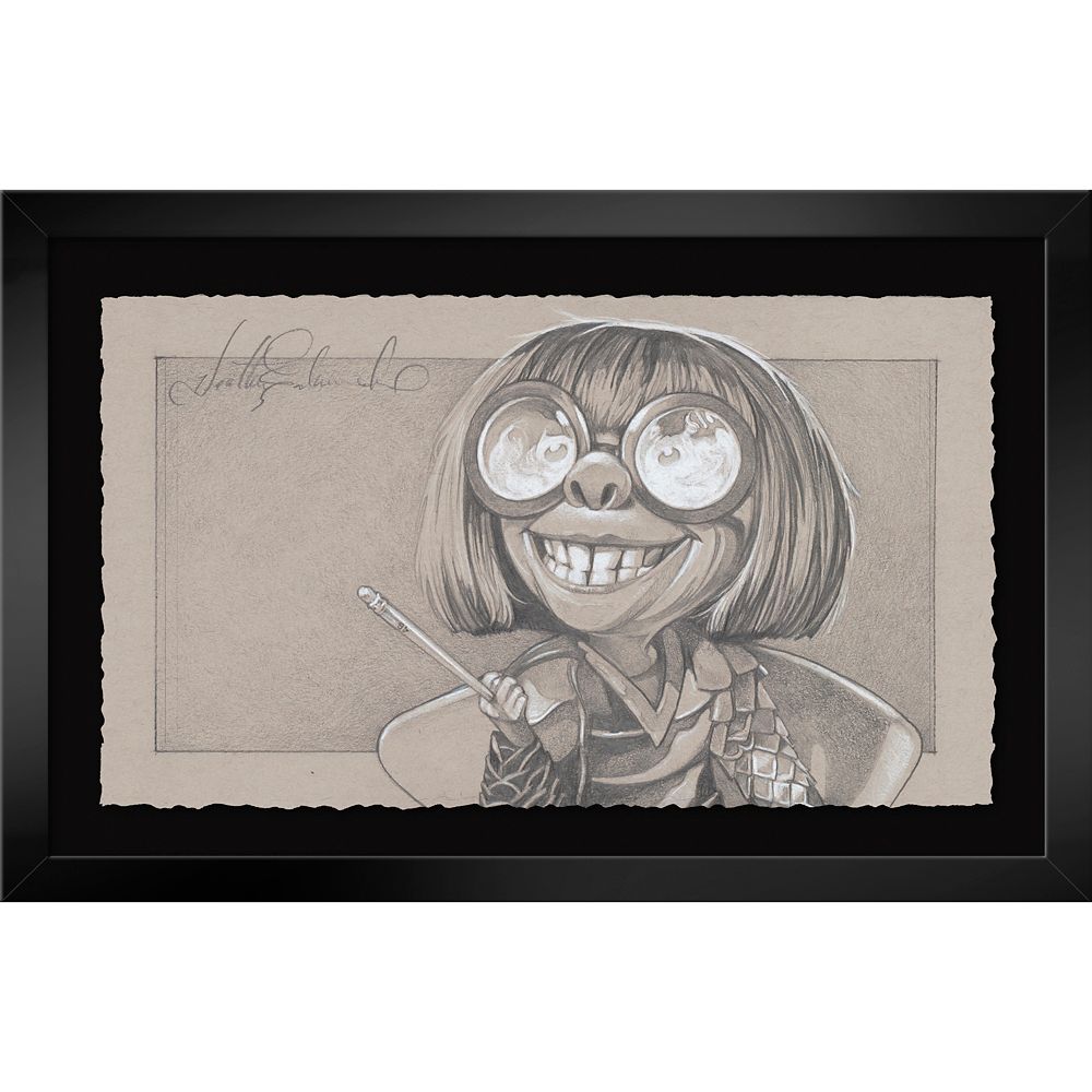 Edna Mode ''That Is Why I Show You My Work! That Is Why You Are Here!'' Framed Print by Heather Edwards &ndash; The Incredibles &ndash; Signed Limited Edition