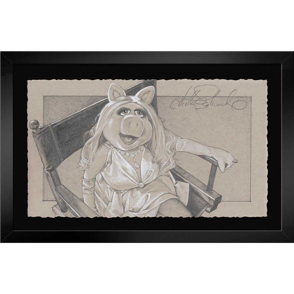 Miss Piggy ''There's Only Room For One Diva, And That Is Moi'' Framed Print by Heather Edwards &ndash; The Muppets &ndash; Signed Limited Edition