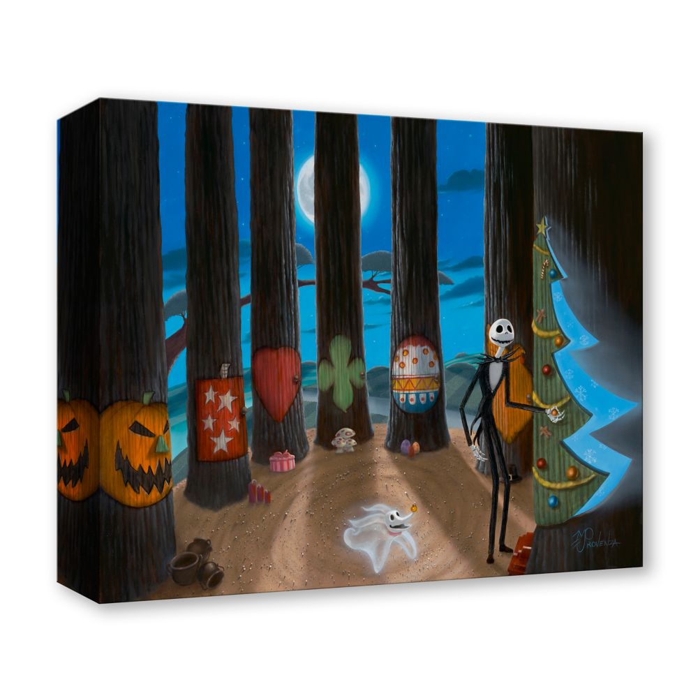 The Nightmare Before Christmas ''Tree For All Seasons'' Gallery Wrapped Canvas by Michael Provenza &ndash; Limited Edition