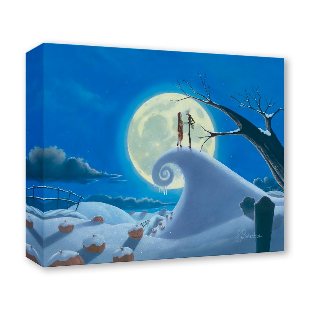 The Nightmare Before Christmas ''Winter Romance'' Gallery Wrapped Canvas by Michael Provenza &ndash; Limited Edition