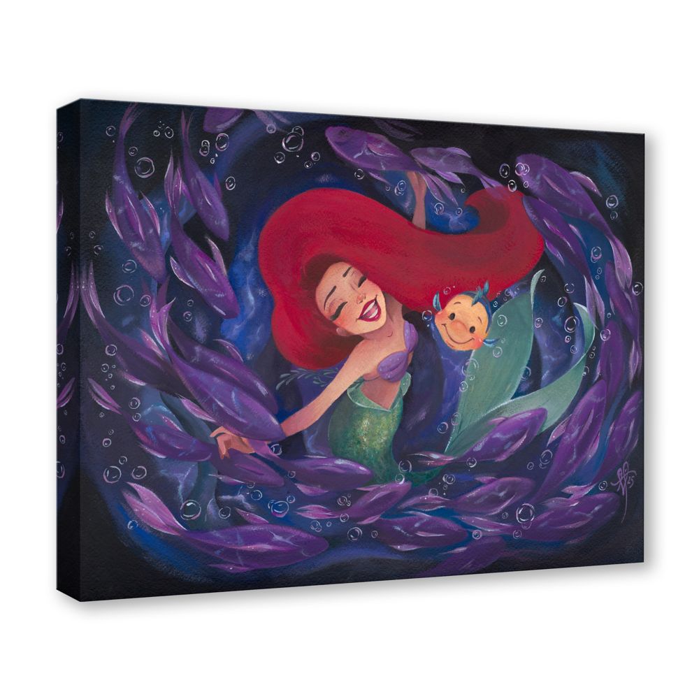 The Little Mermaid ''Wish I Could Be'' Gallery Wrapped Canvas by Liana Hee &ndash; Limited Edition