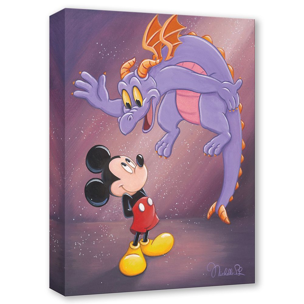 Mickey Mouse and Figment "Hey Mickey" Gallery Wrapped Canvas by Michelle St.Laurent &ndash; Limited Edition