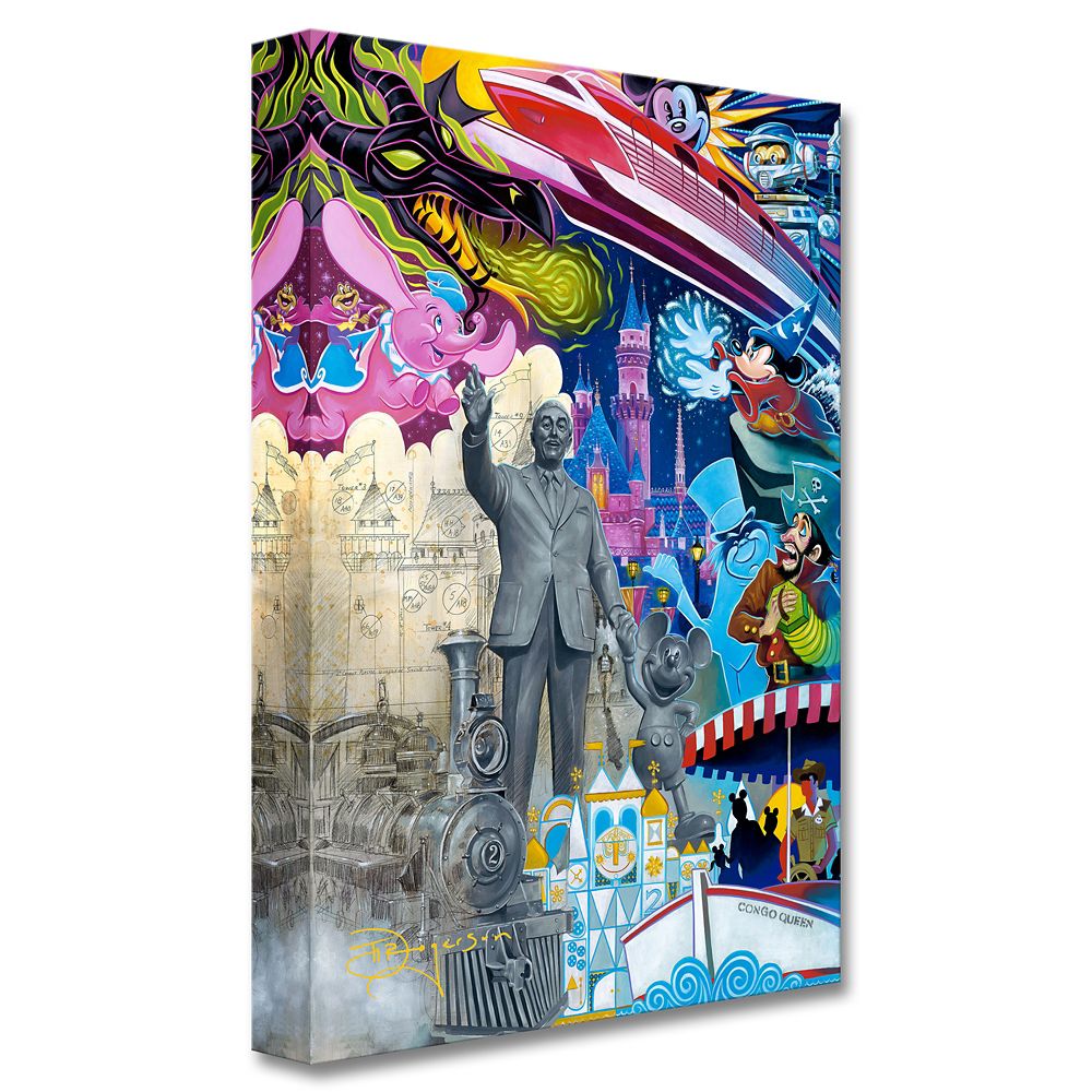 Disneyland ''Disneyland is Your Land'' Gallery Wrapped Canvas by Tim Rogerson &ndash; Limited Edition