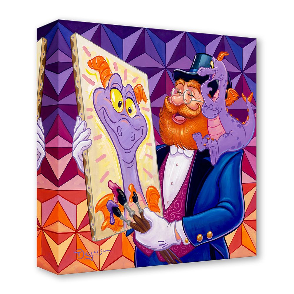 Figment ''Dreamfinder Paints Figment'' Gallery Wrapped Canvas by Tim Rogerson &ndash; Limited Edition