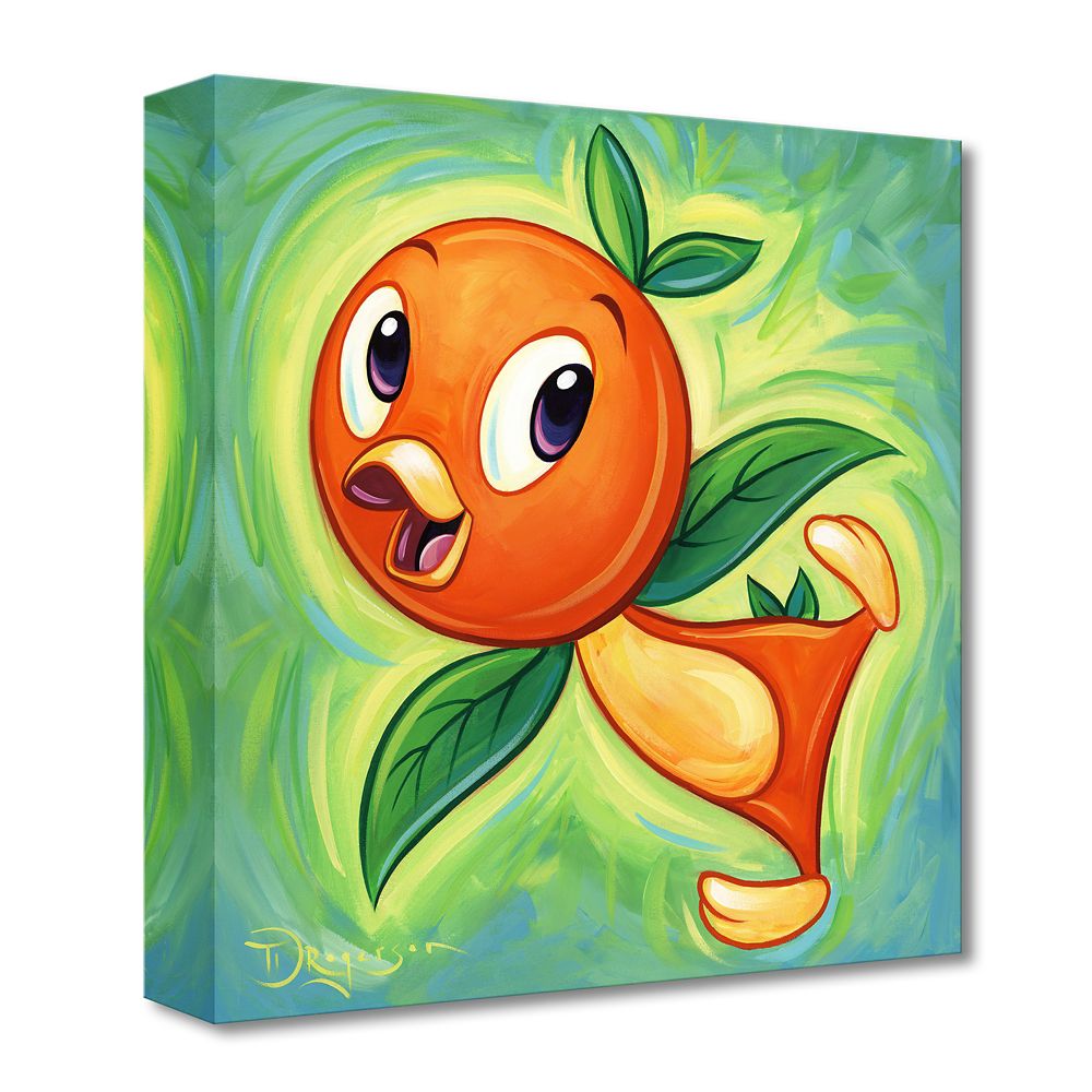 Orange Bird ''The Orange Bird'' Gallery Wrapped Canvas by Tim Rogerson &ndash; Limited Edition