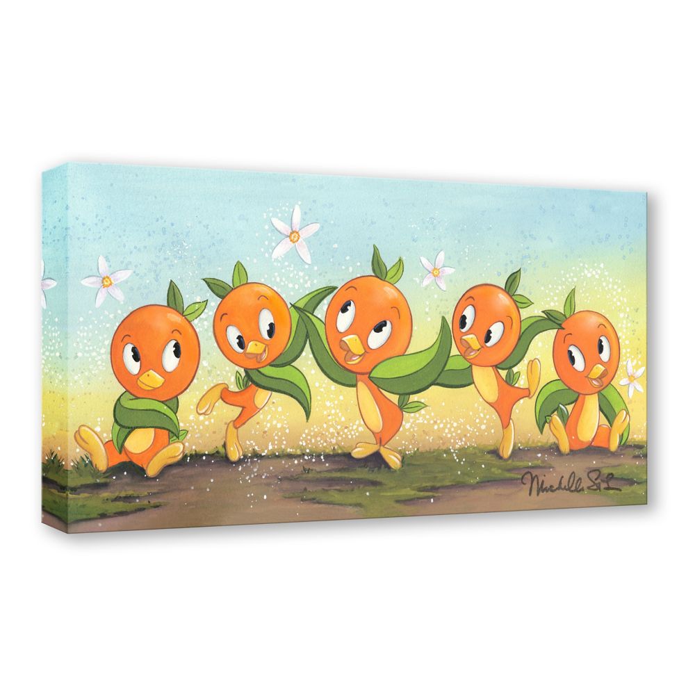 Orange Bird Gallery Wrapped Canvas by Michelle St.Laurent &ndash; Signed Limited Edition