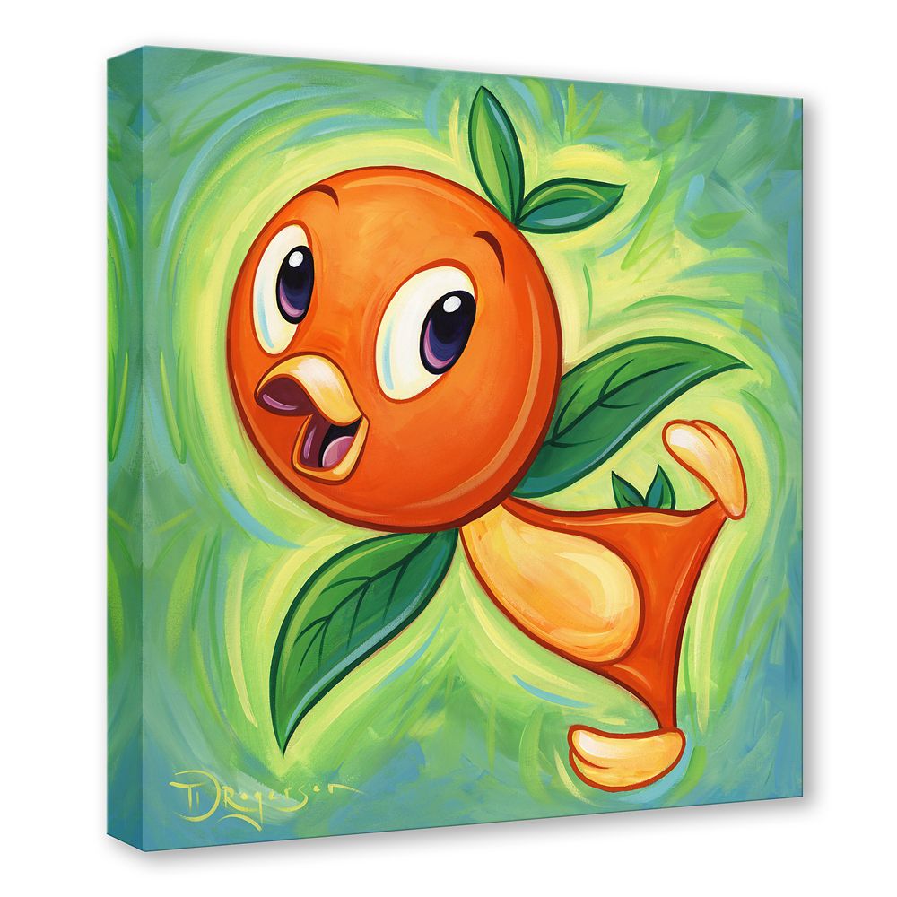 Orange Bird ''The Orange Bird'' Gallery Wrapped Canvas by Tim Rogerson &ndash; Signed Limited Edition