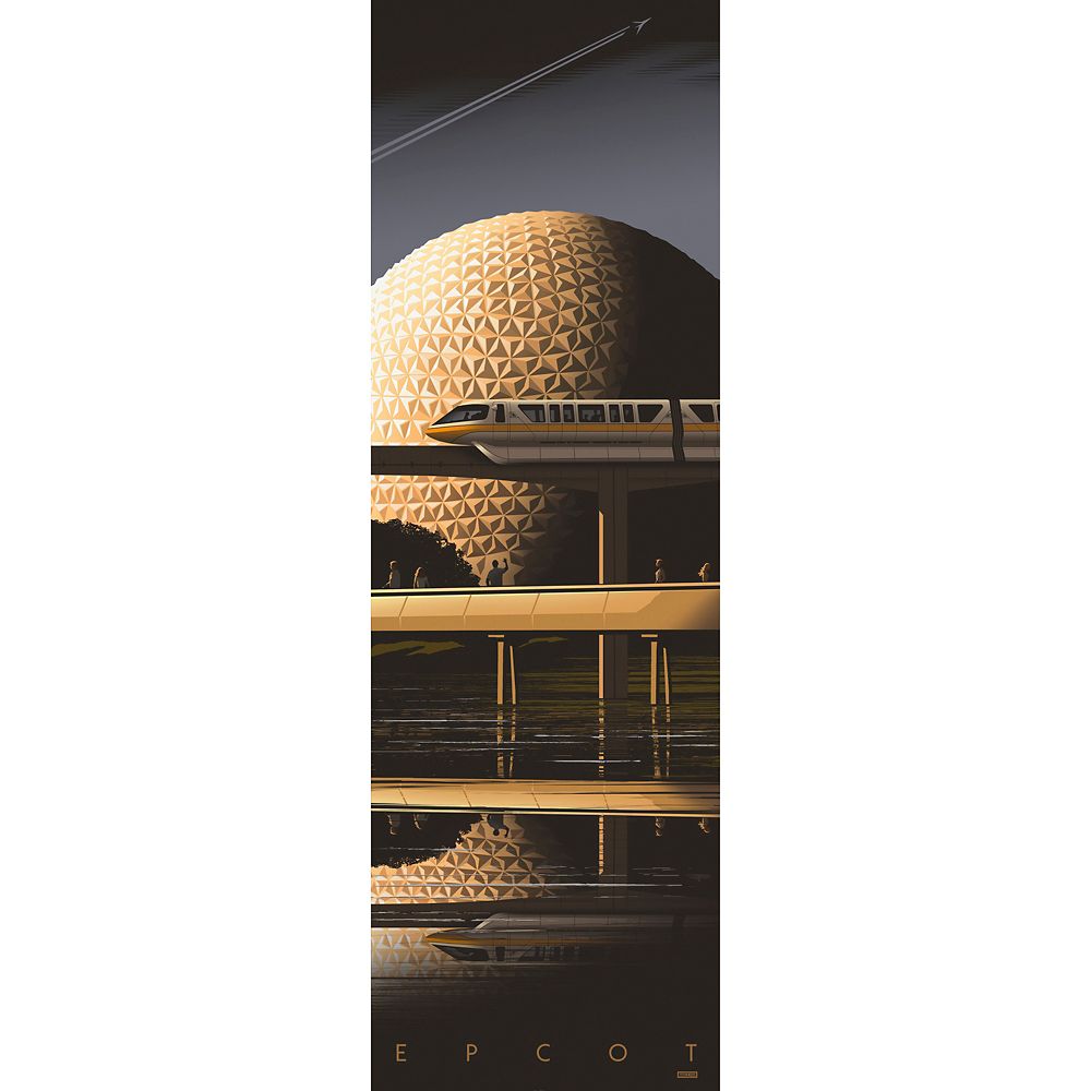 ''Walt Disney World Icons: EPCOT'' Gallery Wrapped Canvas by JC Richard &ndash; Limited Edition