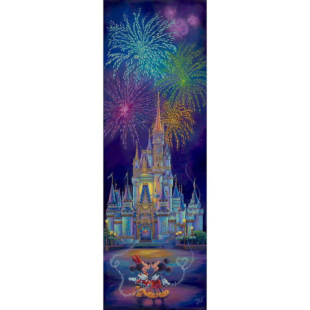 Mickey and Minnie Mouse ''Magic in the Sky'' Gallery Wrapped Canvas by Denyse Klette &ndash; Premiere Signed Limited Edition