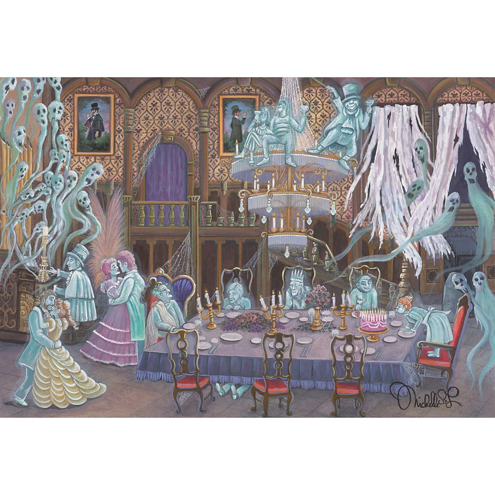 The Haunted Mansion Haunted Ballroom Gallery Wrapped Canvas by Michelle St.Laurent  Limited Edition Official shopDisney