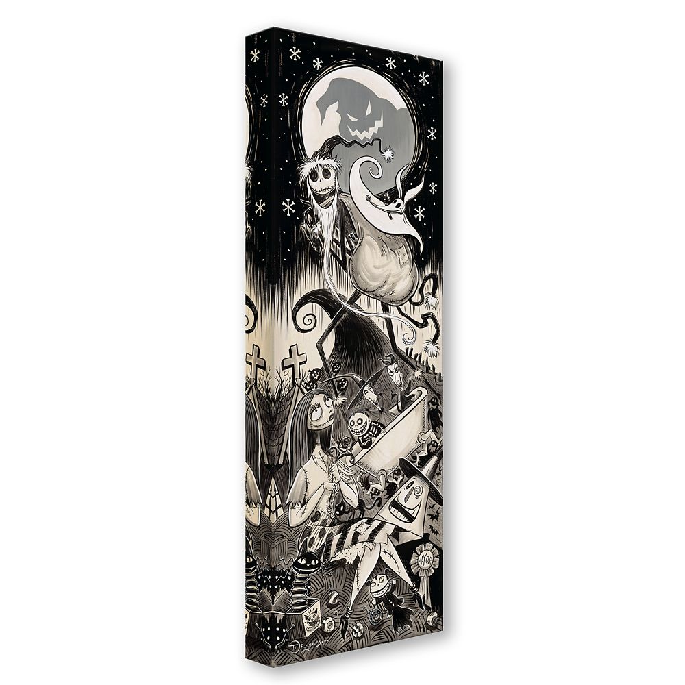 The Nightmare Before Christmas ''Twas the Nightmare Before Christmas'' Gallery Wrapped Canvas by Tim Rogerson &ndash; Limited Edition