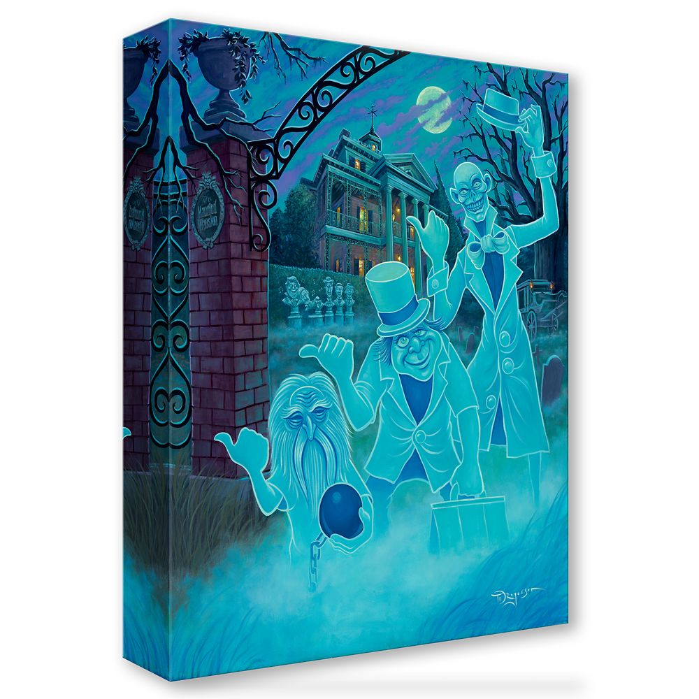 Hitchhiking Ghosts ''Welcome Foolish Mortals'' Gallery Wrapped Canvas by Tim Rogerson - Limited Edition