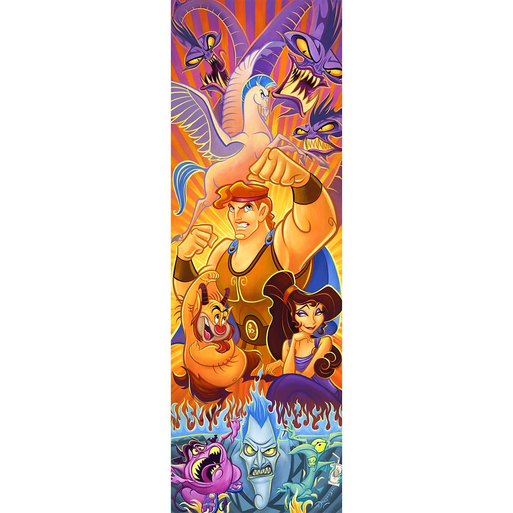 Hercules Zero to Hero Gallery Wrapped Canvas by Tim Rogerson  Limited Edition Official shopDisney