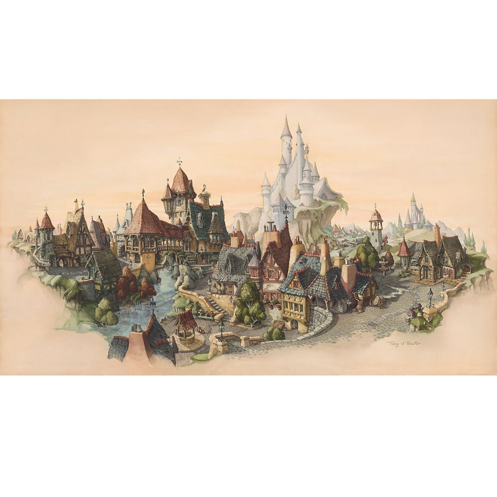 Snow White and the Seven Dwarfs Tyrolean Fantasy Gallery Wrapped Canvas by Tony Baxter  Limited Edition Official shopDisney