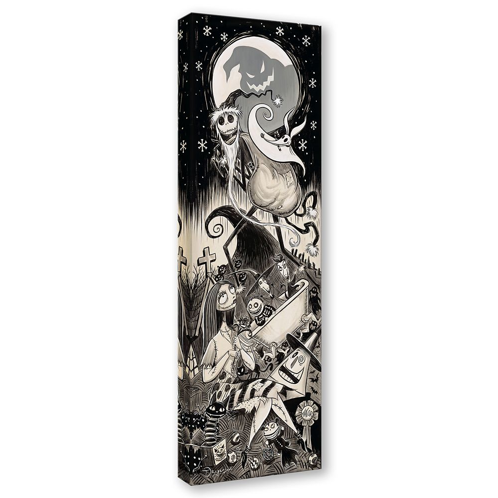 The Nightmare Before Christmas ''Twas the Nightmare Before Christmas'' Gallery Wrapped Canvas by Tim Rogerson &ndash; Signed Limited Edition