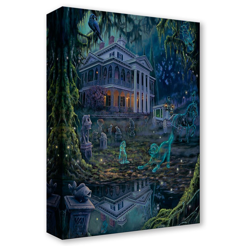 The Haunted Mansion ''Dearly Beloved Pets'' Gallery Wrapped Canvas by James Crouch &ndash; Limited Edition