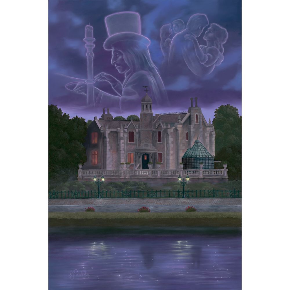 The Haunted Mansion Midnight Waltz Gallery Wrapped Canvas by Michael Provenza  Limited Edition Official shopDisney