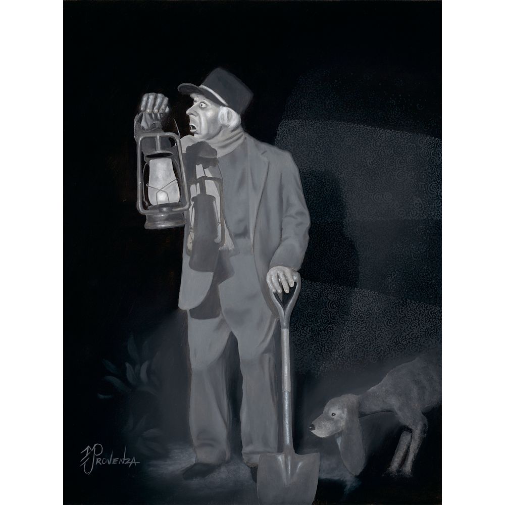 The Haunted Mansion The Caretaker Gallery Wrapped Canvas by Michael Provenza  Limited Edition Official shopDisney