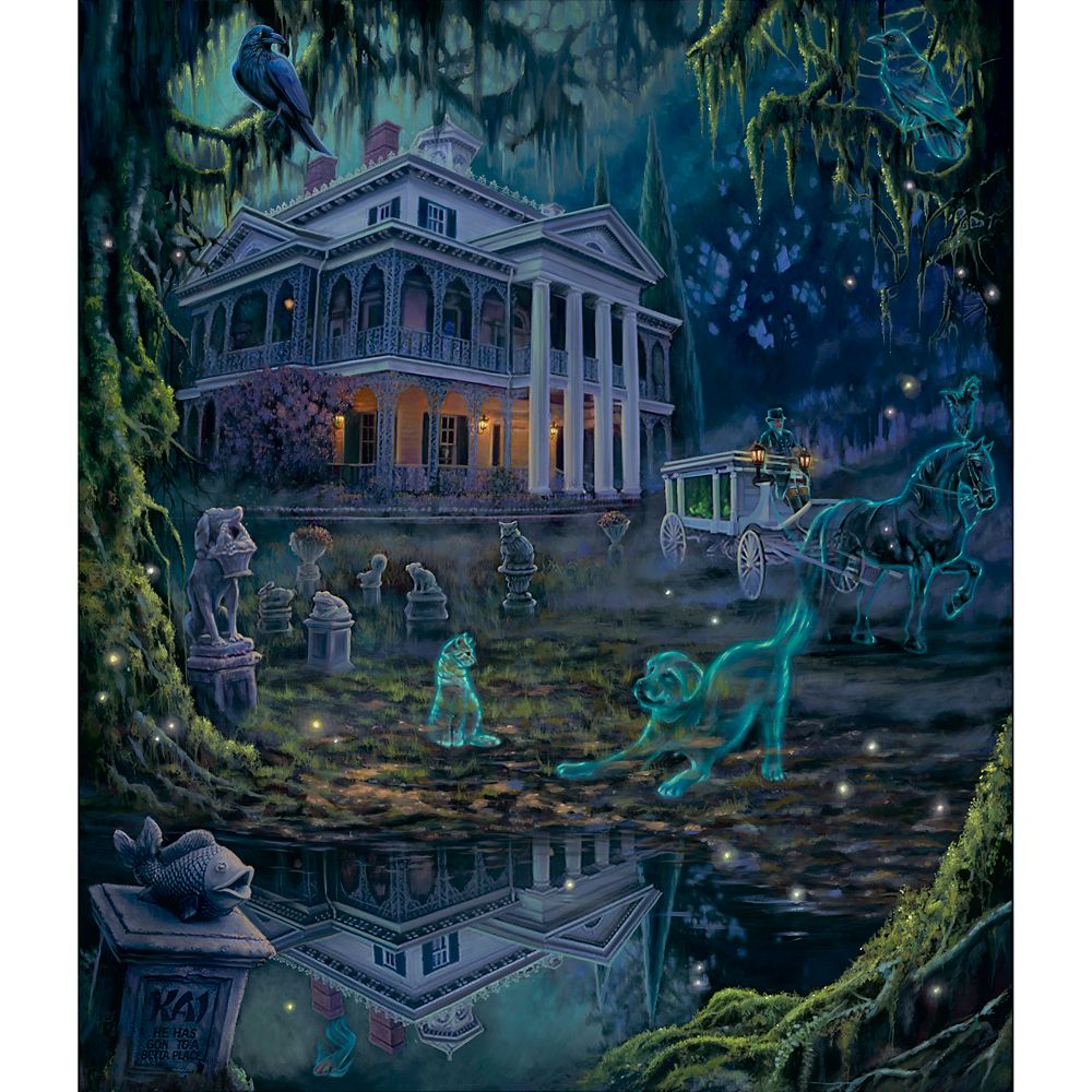 The Haunted Mansion Dearly Beloved Pets Gallery Wrapped Canvas by James Crouch  Signed Limited Edition Official shopDisney