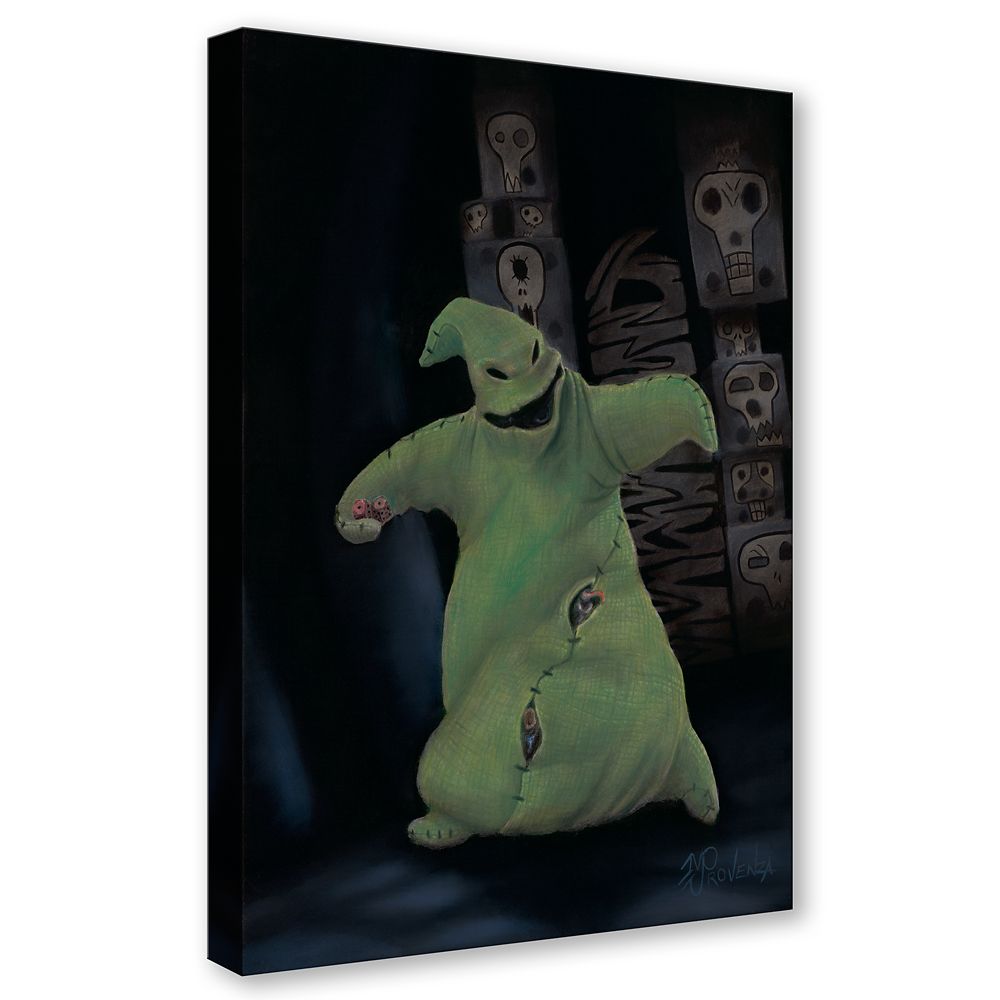 Oogie Boogie ''Snake Eyes'' Gallery Wrapped Canvas by Michael Provenza &ndash; The Nightmare Before Christmas &ndash; Signed Limited Edition