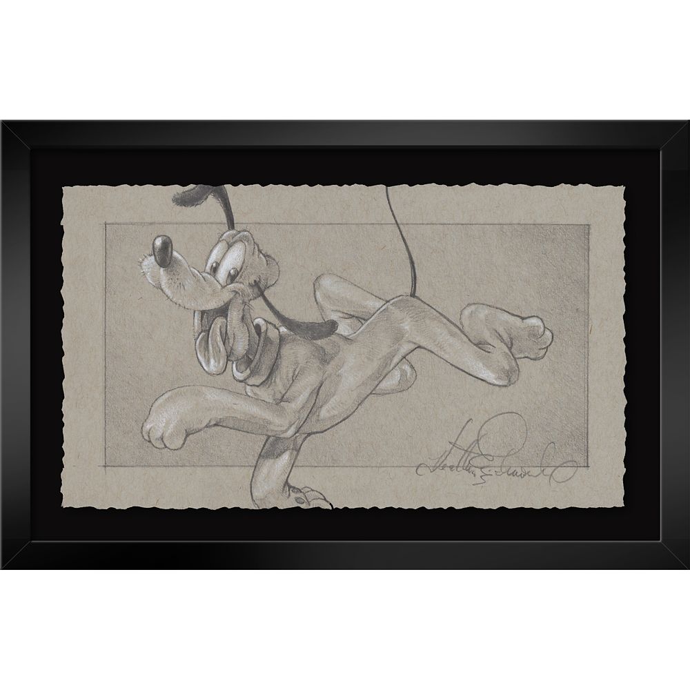 Pluto I Found Meaning in the Hunt Framed Print by Heather Edwards  Signed Limited Edition Official shopDisney