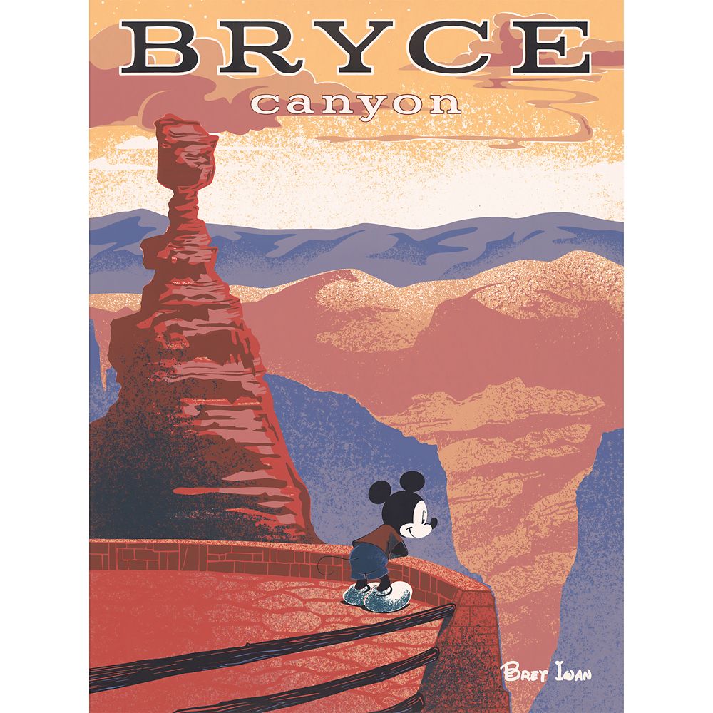 Mickey Mouse Bryce Canyon Gallery Wrapped Canvas by Bret Iwan  Limited Edition Official shopDisney