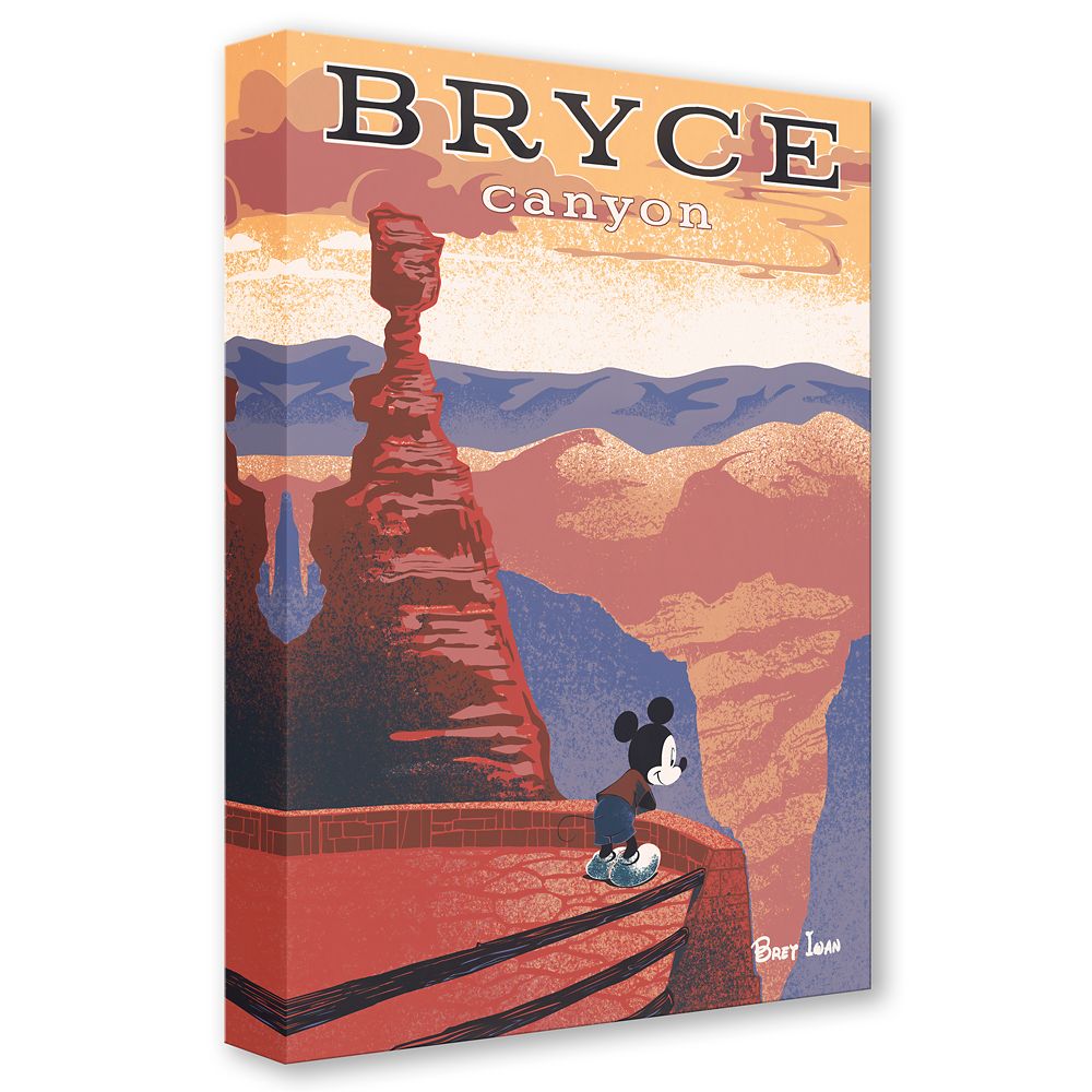 Mickey Mouse ''Bryce Canyon'' Gallery Wrapped Canvas by Bret Iwan &ndash; Limited Edition