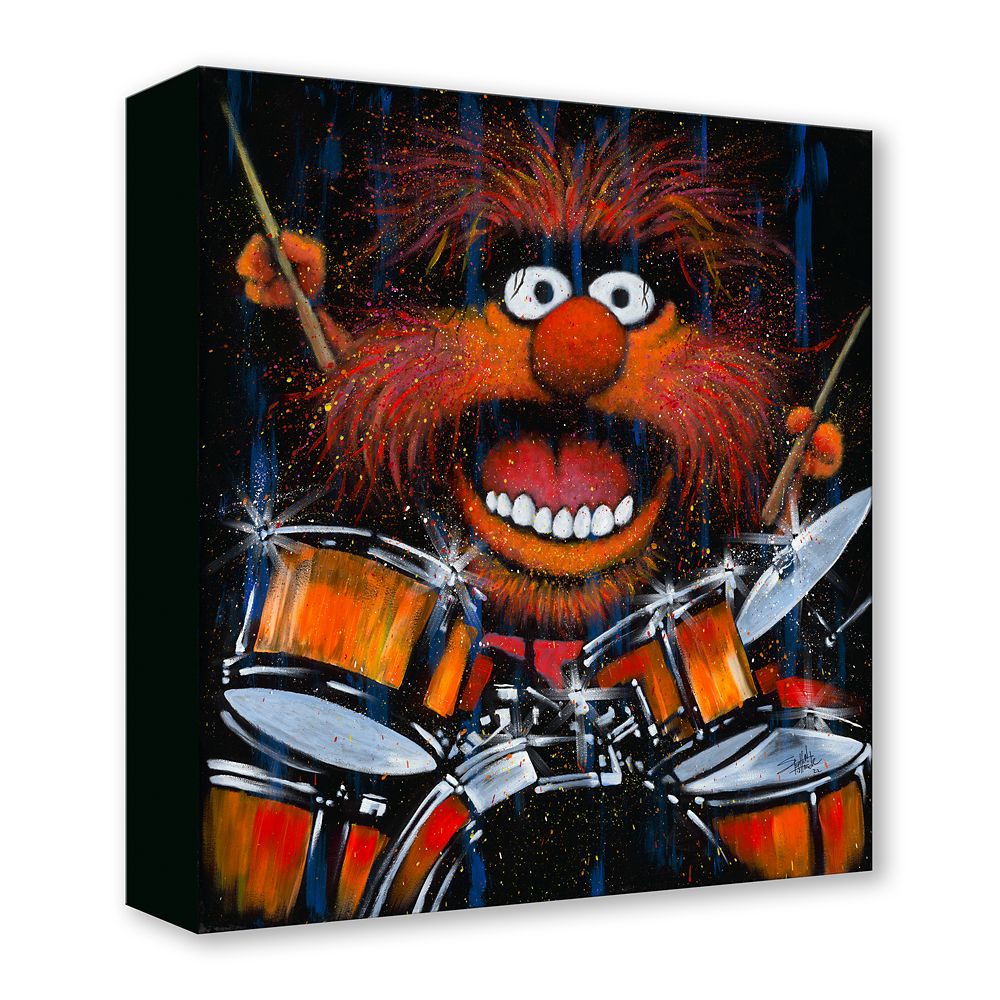 Animal ''Rockin' Animal'' Gallery Wrapped Canvas by Stephen Fishwick - The Muppet Show - Limited Edition