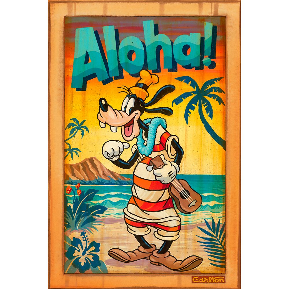 Goofy A Goofy Aloha Gallery Wrapped Canvas by Trevor Carlton  Limited Edition Official shopDisney