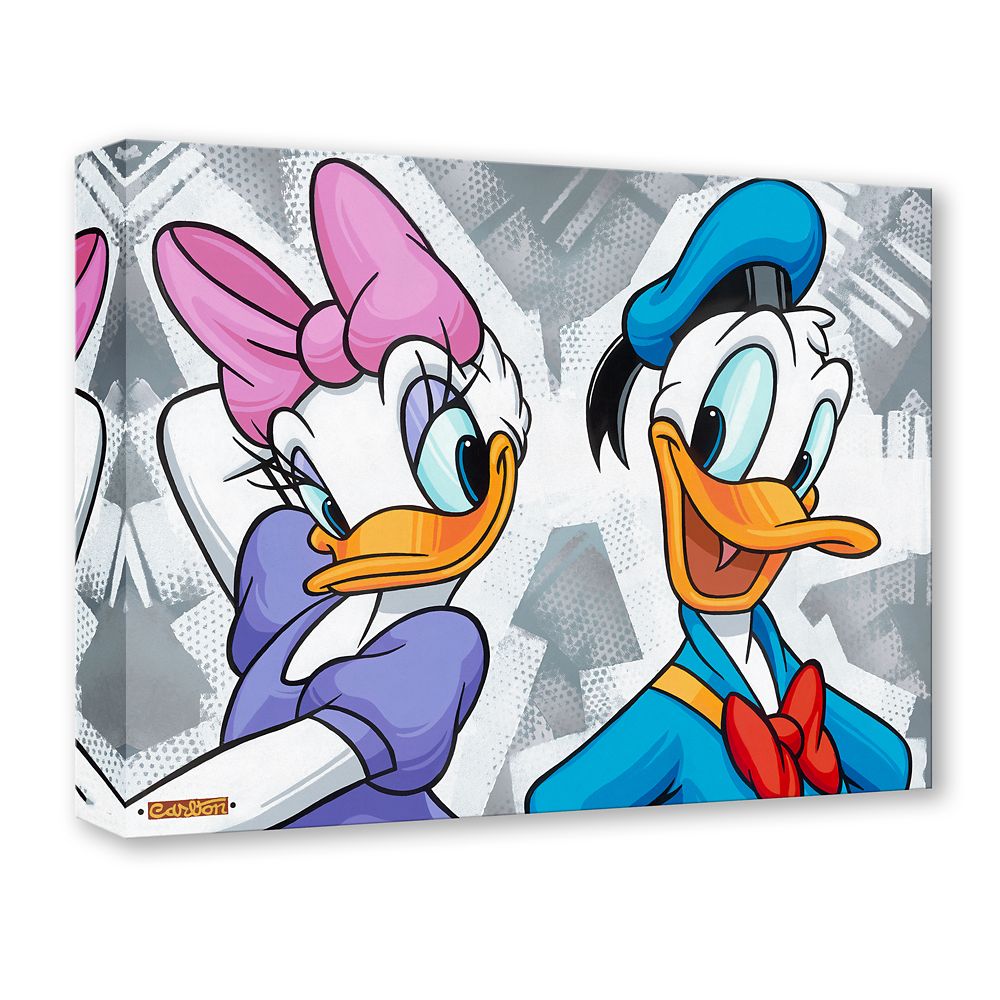 Donald and Daisy Duck ''Quite a Couple'' Gallery Wrapped Canvas by Trevor Carlton &ndash; Limited Edition