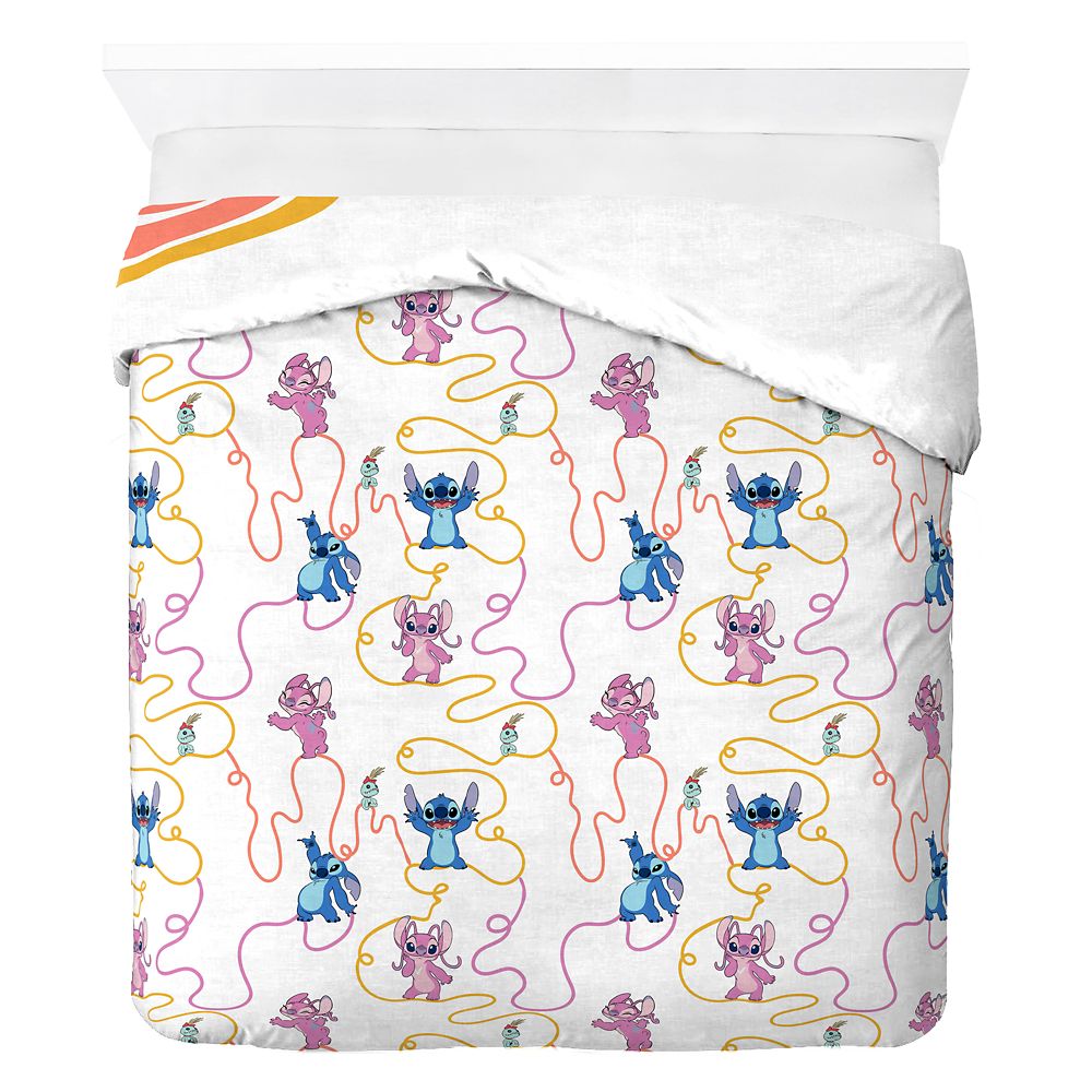 Stitch and Angel Comforter and Sham Bedding Set &ndash; Full &ndash; Lilo & Stitch