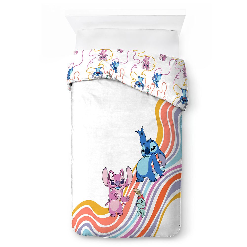 Stitch and Angel Comforter and Sham Bedding Set &ndash; Twin &ndash; Lilo & Stitch