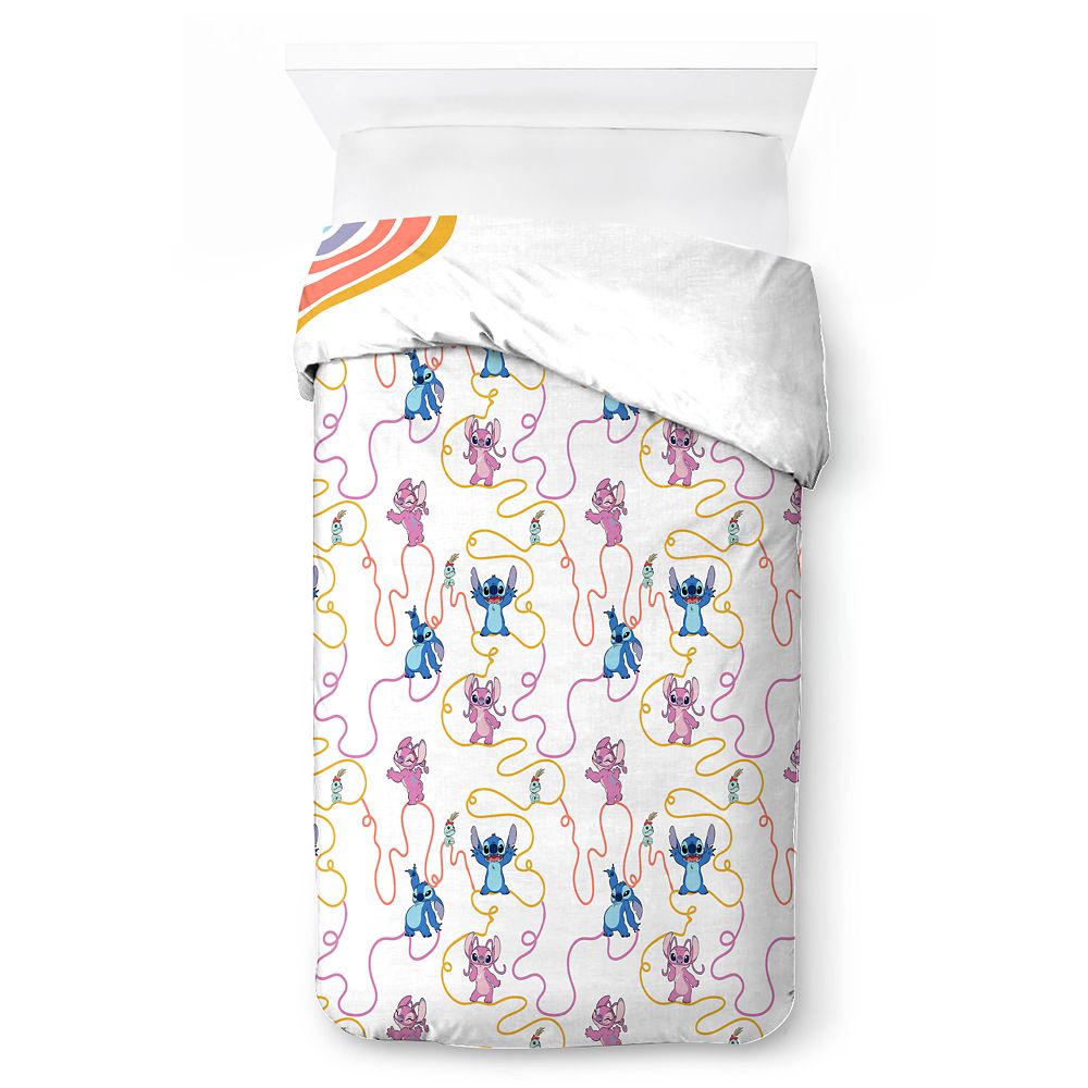 Stitch and Angel Comforter and Sham Bedding Set &ndash; Twin &ndash; Lilo & Stitch