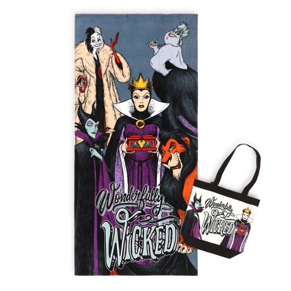 Disney Villains Beach Towel and Tote Bag Set