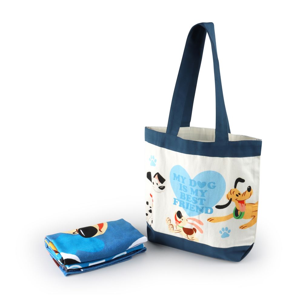 Disney Dogs Beach Towel and Tote Bag Set