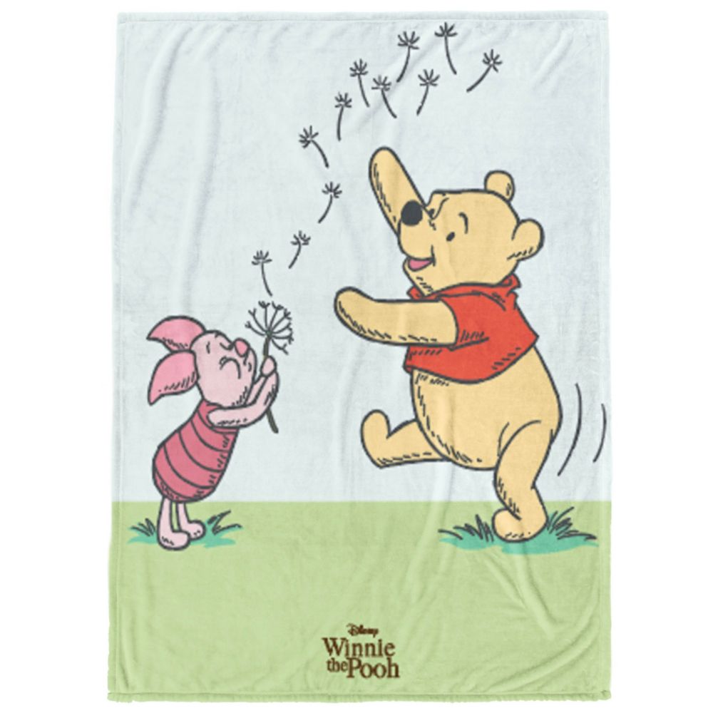 Winnie the Pooh and Piglet Plush Throw Blanket