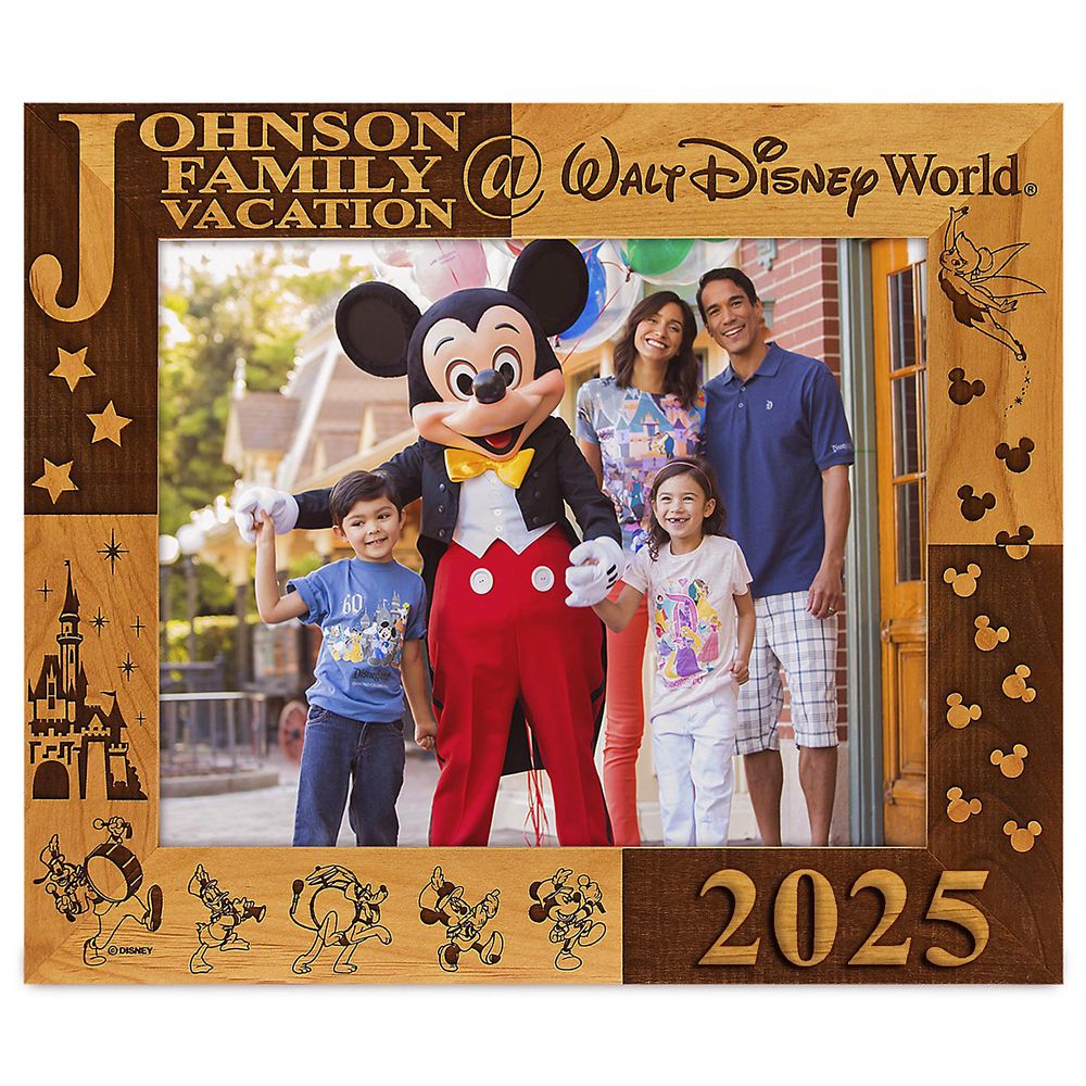 Walt Disney World 2025 Photo Frame by Arribas  8 x 10  Personalized