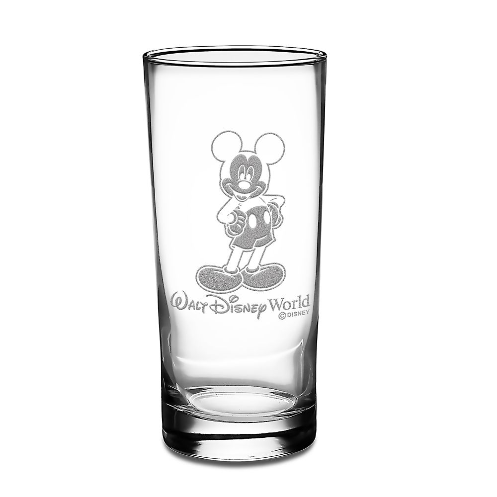 Mickey Mouse and Friends Glass Tumbler Set by Arribas - Walt Disney World - Personalized