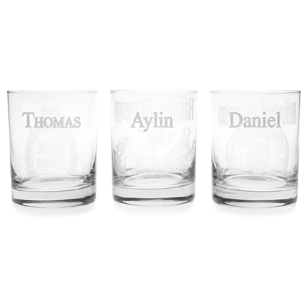 The Haunted Mansion Glass Set by Arribas &ndash; Personalized